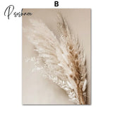 Bunny Tail Grass Reed Dandelion Flower Wall Art Canvas Painting Nordic Posters And Prints Pictures