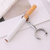 1pc Hand Bone Smoking Finger Ring, Cigarette Holder Skull Pattern Ring