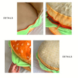 [Soft Machine Washable Burger Cushion] Classic Burger Shaped Cushion - Soft, Machine Washable Office Chair Cushion & Sofa Cushion, Idea Gift for Friends and Family