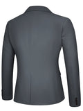 3-Piece Mens Solid Color Suit Set - Classic Lapel Blazer Jacket, Vest, and Pants - Perfect for Wedding Banquet, Business Casual Events, and Formal Occasions - High-Quality Polyester Blend, Regular Fit, and Multiple Pockets