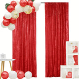 2/4pcs Vibrant Multi-Color Sequin Backdrop Curtain - Sparkling Photography Prop, Birthday Party Decor, Wedding Decoration, Home Decor Accent - Reusable, Easy to Hang, Durable, and Versatile Background Curtain for Memorable Mo