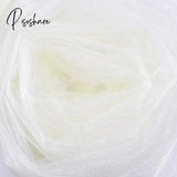 Cheap!48Cm*5Meter Sheer Crystal Organza Tulle Roll Fabric For Draping Wedding Ceremony Party Home