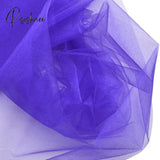 Cheap!48Cm*5Meter Sheer Crystal Organza Tulle Roll Fabric For Draping Wedding Ceremony Party Home