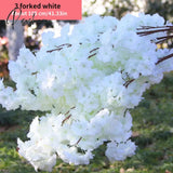 Cherry Branch Artificial Flower 100Cm Fake Plant Tree Home Garden Party Decoration Diy Wedding