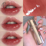 Cherry Pink Lip Plumper Gloss Crystal Jelly Oil Tint Korean Long-Lasting Waterproof Lipstick Lips