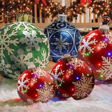 Christmas 60Cm Outdoor Inflatable Ball Made Pvc Giant Large Balls Tree Decorations Toy Xmas Gifts