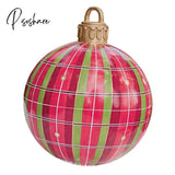 Christmas 60Cm Outdoor Inflatable Ball Made Pvc Giant Large Balls Tree Decorations Toy Xmas Gifts