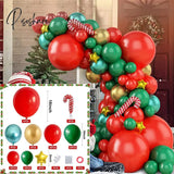 Christmas Balloon Green Gold Red Garland Arch Kit Candy Balloons Star Foil New Year Christma Party