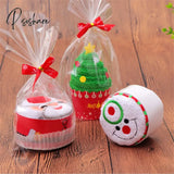 Christmas Cake Shape Towel Dinner Decor New Year Decorations For Home Ornaments Navidad Noel