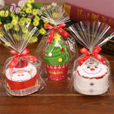 Christmas Cake Shape Towel Dinner Decor New Year Decorations For Home Ornaments Navidad Noel