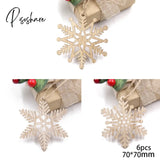 Christmas Crafts 3Pcs/4Pcs Star Printed Wooden Pendant Ornaments Xmas Tree Ornament Diy Wood Kids