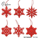 Christmas Crafts 3Pcs/4Pcs Star Printed Wooden Pendant Ornaments Xmas Tree Ornament Diy Wood Kids