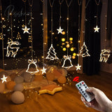 Christmas Decor String Garland Curtain Light Led For Wedding Home Tree Ornament Navidad Xmas Gift