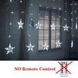 Christmas Decor String Garland Curtain Light Led For Wedding Home Tree Ornament Navidad Xmas Gift