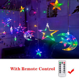 Christmas Decor String Garland Curtain Light Led For Wedding Home Tree Ornament Navidad Xmas Gift