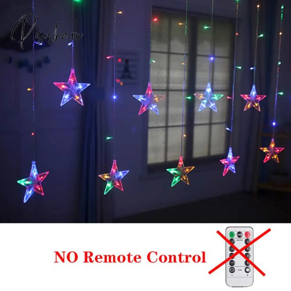 Christmas Decor String Garland Curtain Light Led For Wedding Home Tree Ornament Navidad Xmas Gift