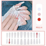 Christmas False Nail Manicure Acrylic Artificial Decor Press On Nails Snowflake Gingerbread Man