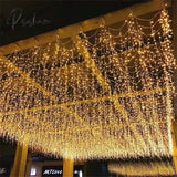 Christmas Lights Fairy Garland 6X3M/3X3M Led Icicle Light String Navidad Decoration New Year