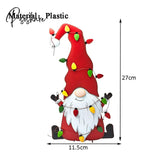 Christmas Outdoor Yard Sign Xmas Gnome Shape Garden Decorations With Stakes Home New Year Navidad