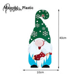 Christmas Outdoor Yard Sign Xmas Gnome Shape Garden Decorations With Stakes Home New Year Navidad