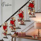 Christmas Stairs Garland Ornaments Merry Decorations For Home Wall Hanging Decor New Year 2023 Xmas