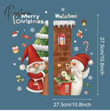 Christmas Window Sticker Merry Decorations For Home Cristmas Ornament Xmas Navidad Natal Gifts New