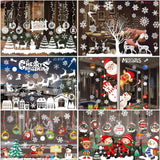 Christmas Window Sticker Merry Decorations For Home Cristmas Ornament Xmas Navidad Natal Gifts New