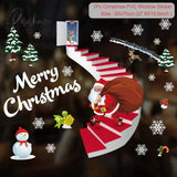 Christmas Window Sticker Merry Decorations For Home Cristmas Ornament Xmas Navidad Natal Gifts New