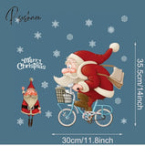 Christmas Window Sticker Merry Decorations For Home Cristmas Ornament Xmas Navidad Natal Gifts New