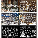 Christmas Window Sticker Merry Decorations For Home Cristmas Ornament Xmas Navidad Natal Gifts New