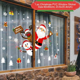 Christmas Window Sticker Merry Decorations For Home Cristmas Ornament Xmas Navidad Natal Gifts New