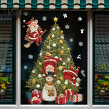 Christmas Window Sticker Merry Decorations For Home Cristmas Ornament Xmas Navidad Natal Gifts New