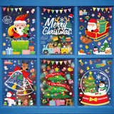 Christmas Window Sticker Merry Decorations For Home Xmas Navidad Natal Noel Gift Ornament New Year