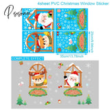 Christmas Window Sticker Merry Decorations For Home Xmas Navidad Natal Noel Gift Ornament New Year