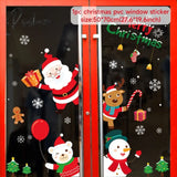 Christmas Window Sticker Merry Decorations For Home Xmas Navidad Natal Noel Gift Ornament New Year