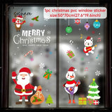 Christmas Window Sticker Merry Decorations For Home Xmas Navidad Natal Noel Gift Ornament New Year