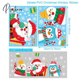 Christmas Window Sticker Merry Decorations For Home Xmas Navidad Natal Noel Gift Ornament New Year