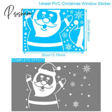 Christmas Window Sticker Merry Decorations For Home Xmas Navidad Natal Noel Gift Ornament New Year