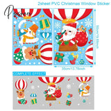 Christmas Window Sticker Merry Decorations For Home Xmas Navidad Natal Noel Gift Ornament New Year