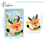 Christmas Window Sticker Merry Decorations For Home Xmas Navidad Natal Noel Gift Ornament New Year