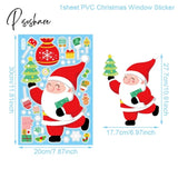 Christmas Window Sticker Merry Decorations For Home Xmas Navidad Natal Noel Gift Ornament New Year