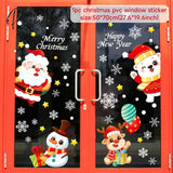 Christmas Window Sticker Merry Decorations For Home Xmas Navidad Natal Noel Gift Ornament New Year