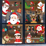 Christmas Window Stickers Decorations For Home Wall Sticker Kids Room Decals Navidad New Year 2023