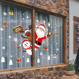 Christmas Window Stickers Decorations For Home Wall Sticker Kids Room Decals Navidad New Year 2023