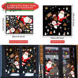 Christmas Window Stickers Decorations For Home Wall Sticker Kids Room Decals Navidad New Year 2023