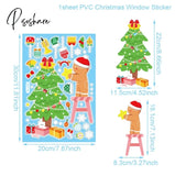 Christmas Window Stickers Decorations For Home Wall Sticker Kids Room Decals Navidad New Year 2023