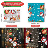 Christmas Window Stickers Decorations For Home Wall Sticker Kids Room Decals Navidad New Year 2023