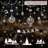 Christmas Window Stickers Decorations For Home Wall Sticker Kids Room Decals Navidad New Year 2023