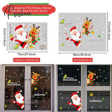 Christmas Window Stickers Decorations For Home Wall Sticker Kids Room Decals Navidad New Year 2023