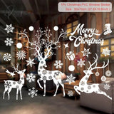 Christmas Window Stickers Decorations For Home Wall Sticker Kids Room Decals Navidad New Year 2023